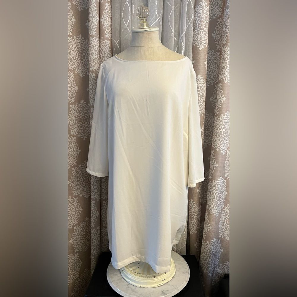 NWT Leith ivory Long Sleeve Dress Size XL